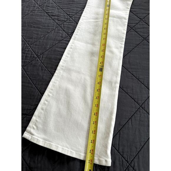 $255 Ramy Brook Helena White Jeans NEW Size 30 Cotton High Rise Flare Womens - Picture 4 of 8